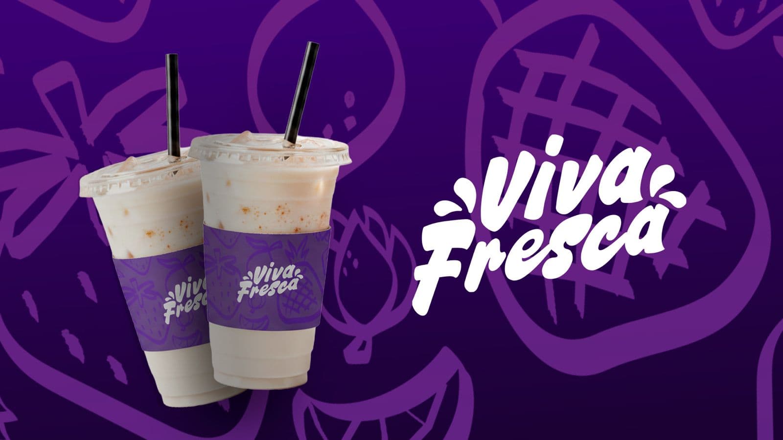 Zwei Becher Viva Fresca Horchata, frisch in Berlin zubereitet
